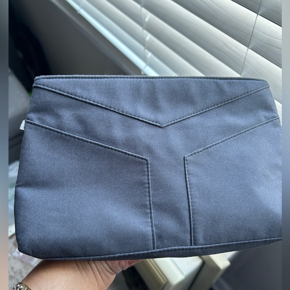 Vintage Yves Saint Laurent Soft Black Suede Clutch - Picture 3 of 6